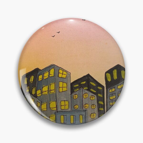 Item preview, Sunset skyline painting  designed and sold by Navkriti.
