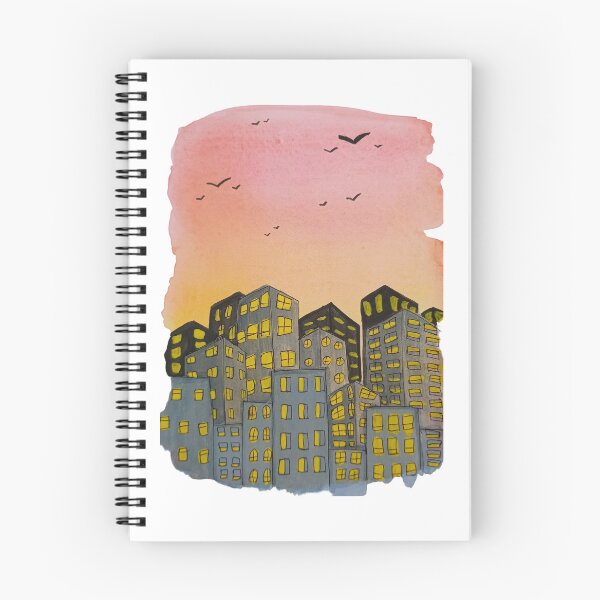 Item preview, Sunset skyline painting  designed and sold by Navkriti.