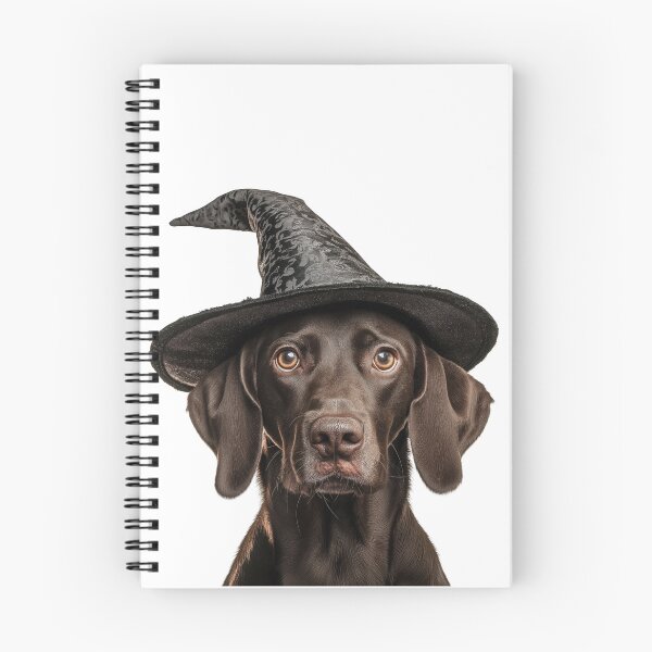 Item preview, Pointer dog Wearing Halloween Witch Hat designed and sold by LazyOwlStore.