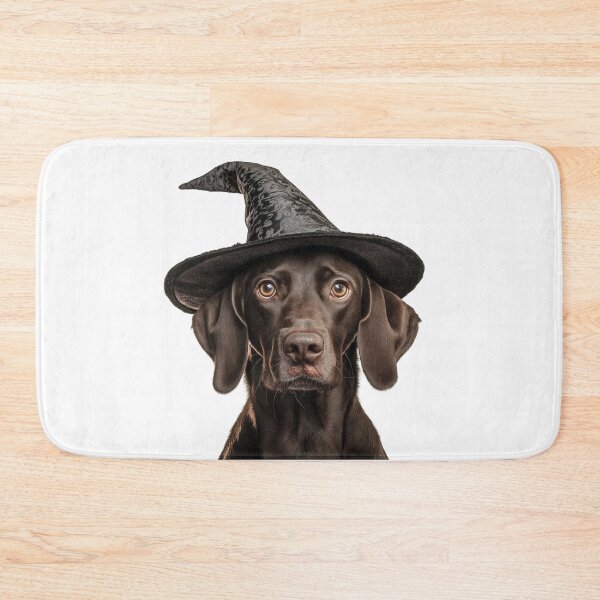 Item preview, Pointer dog Wearing Halloween Witch Hat designed and sold by LazyOwlStore.