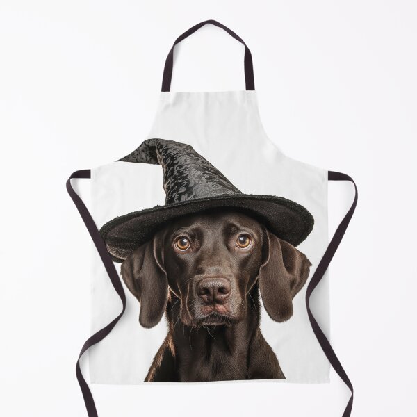 Item preview, Pointer dog Wearing Halloween Witch Hat designed and sold by LazyOwlStore.