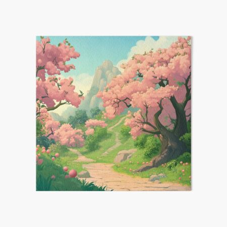 Item preview, Ghibli Inspired Peach Tree designed and sold by Kleonchik.