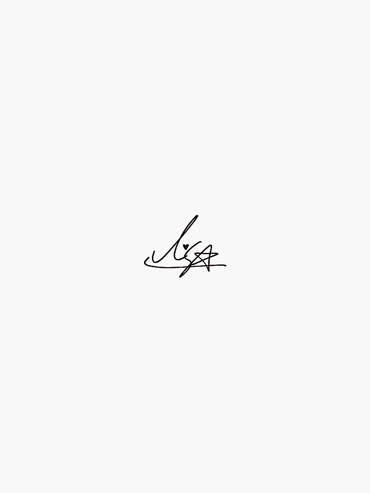 "BLACKPINK Lisa Signature" Sticker for Sale by musicalsamurai | Redbubble