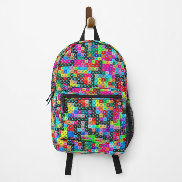 Item preview, Pixel Beads – Colorful Iron-On Beads – Neon Style (Blue) designed and sold by Vision Illustrated.