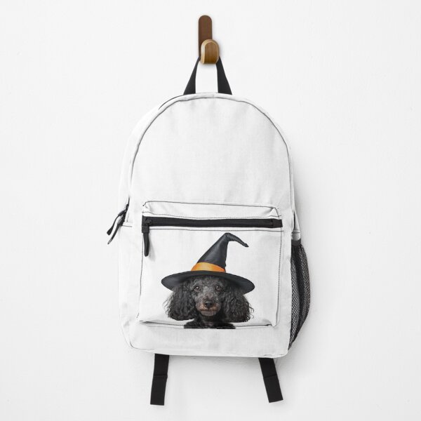 Item preview, Poodle dog Wearing Halloween Witch Hat designed and sold by LazyOwlStore.
