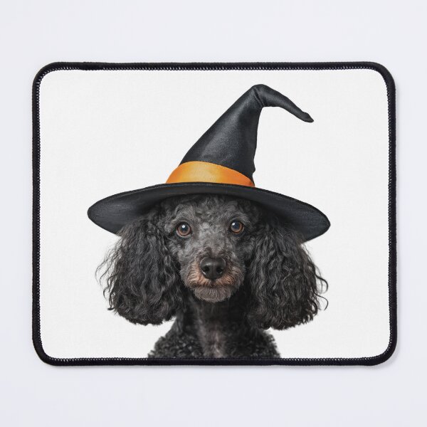 Item preview, Poodle dog Wearing Halloween Witch Hat designed and sold by LazyOwlStore.