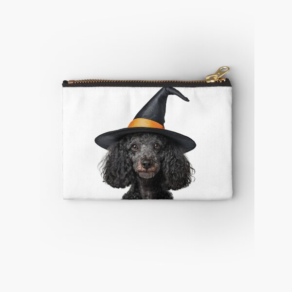 Item preview, Poodle dog Wearing Halloween Witch Hat designed and sold by LazyOwlStore.