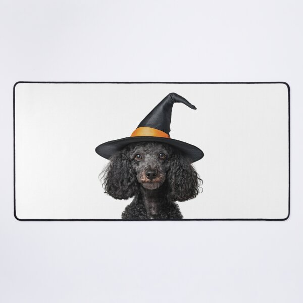 Item preview, Poodle dog Wearing Halloween Witch Hat designed and sold by LazyOwlStore.