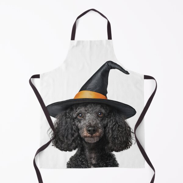 Artikelvorschau, Pudelhund trägt Halloween Hexenhut entworfen und verkauft von LazyOwlStore.