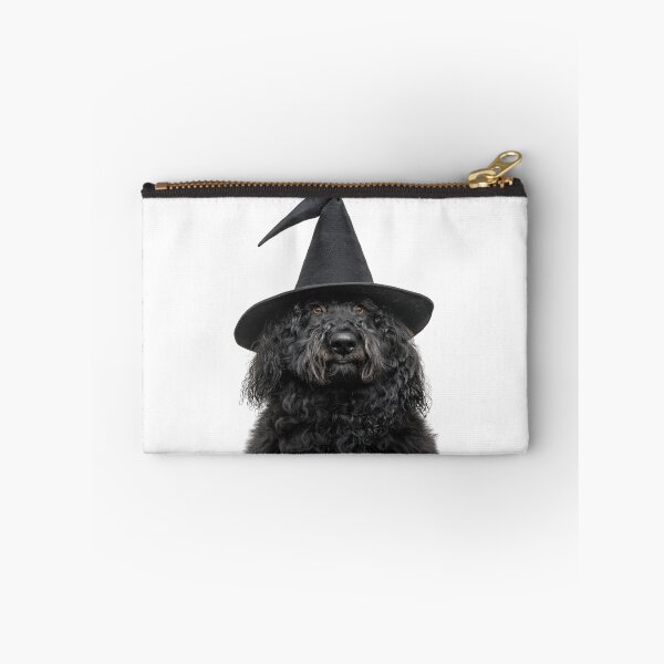 Item preview, Komondor Dog Wearing Halloween Witch Hat designed and sold by LazyOwlStore.