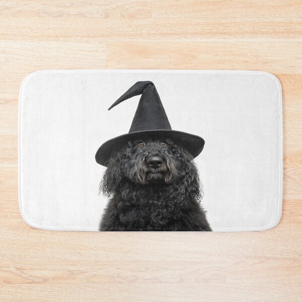 Item preview, Komondor Dog Wearing Halloween Witch Hat designed and sold by LazyOwlStore.