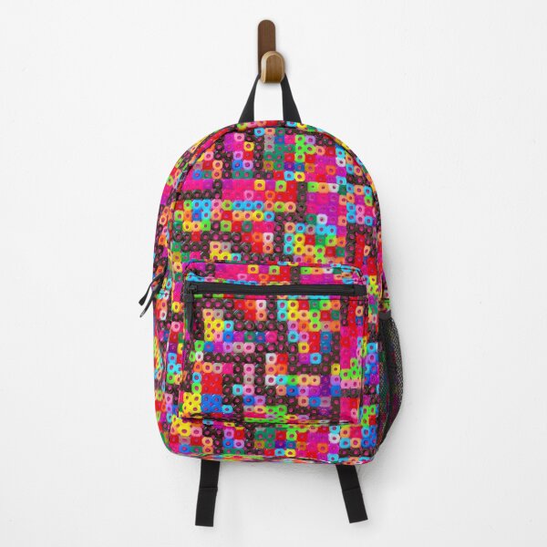 Item preview, Pixel Beads – Colorful Iron-On Beads – Neon Style (Cerise Pink) designed and sold by Vision Illustrated.