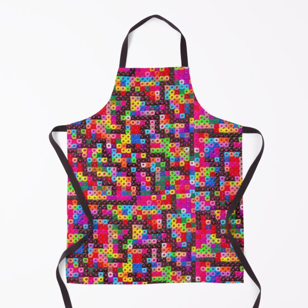 Item preview, Pixel Beads – Colorful Iron-On Beads – Neon Style (Cerise Pink) designed and sold by Vision Illustrated.