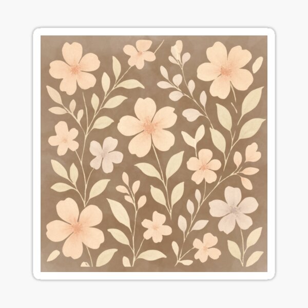 mild rose flower background skirts Sticker