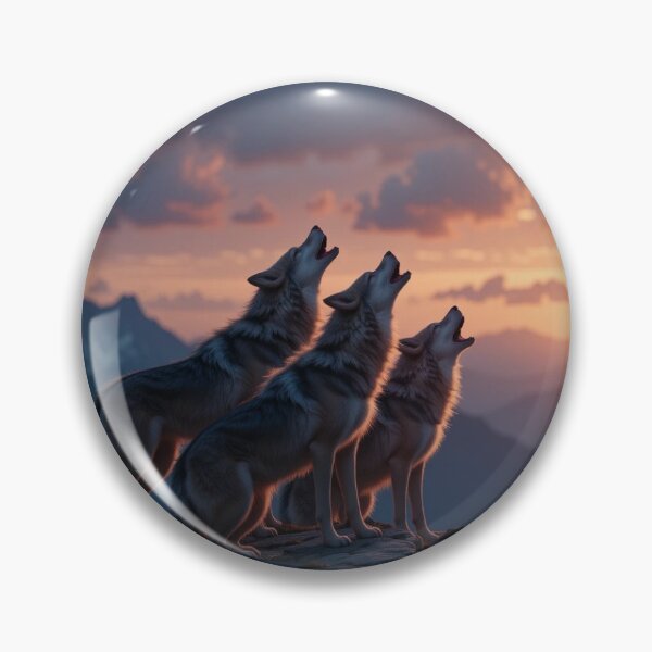 Item preview, Three wolves stand on a rocky cliff designed and sold by InezPhotography.