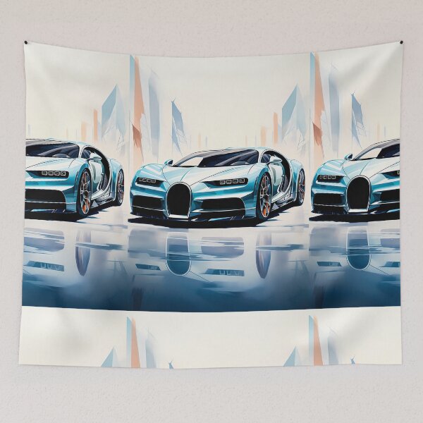 Item preview, Futuristic Hypercar Reflected In Urban Serenity designed and sold by RevUpDesign.