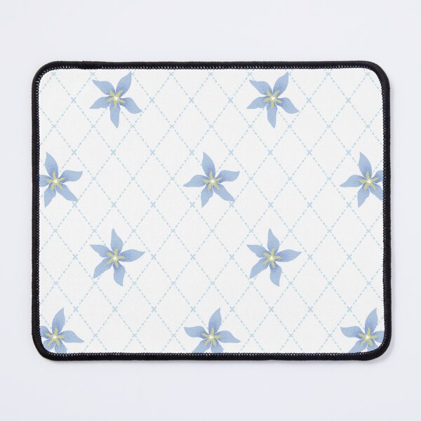 Item preview, Blue Star Floral Diamond Lace Print 1 - White designed and sold by Daniel Bevis Design.