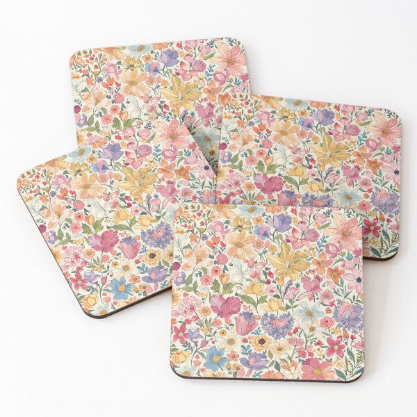 Item preview, Colorful Floral Pattern Featuring Various Vibrant Blossoms designed and sold by CoolPixels.