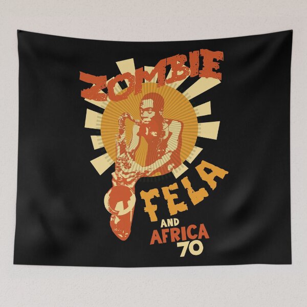 Item preview, Fela Kuti's 'Zombie' Album Tribute: Psychedelic Afrobeat Illustration designed and sold by Boogosh.