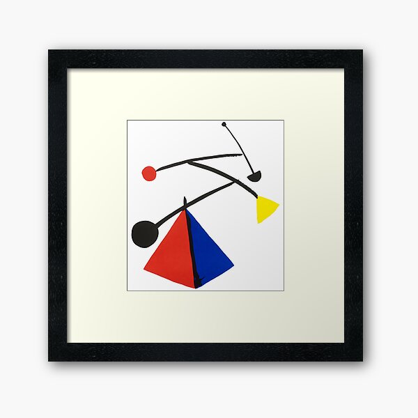 Item preview, Alexander Calder : Curve, Triangle or Rectangle from 'Mobiles de Calder – Galerie Maeght Exhibition Poster (1954)' designed and sold by YNTDigitalHouse.
