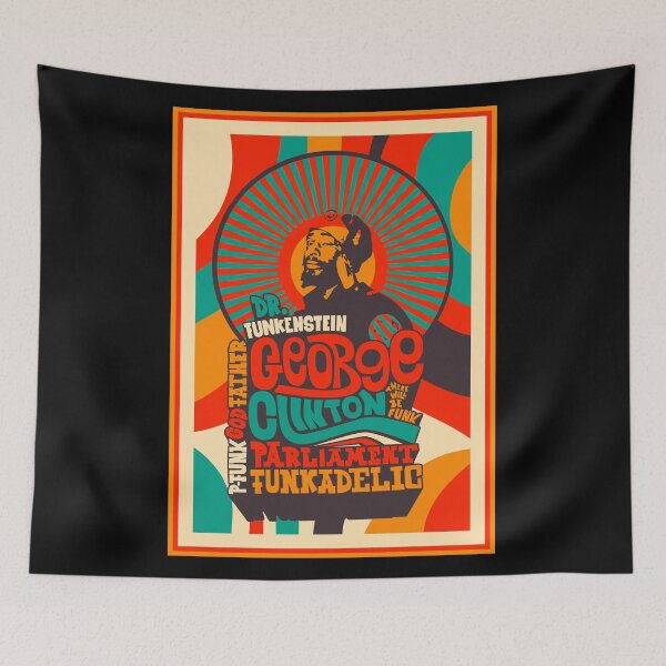 Item preview, Trippy George Clinton Shirts and Poster - Tribute to the P-Funk Master! designed and sold by Boogosh.