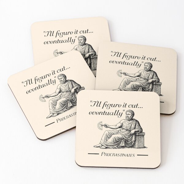 Item preview, Ancient Philosopher Procrastination Humor designed and sold by MehMerchTees.