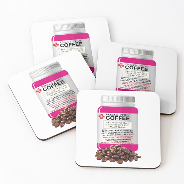 Item preview, Prescription coffee - HOT PINK designed and sold by StellarFX.