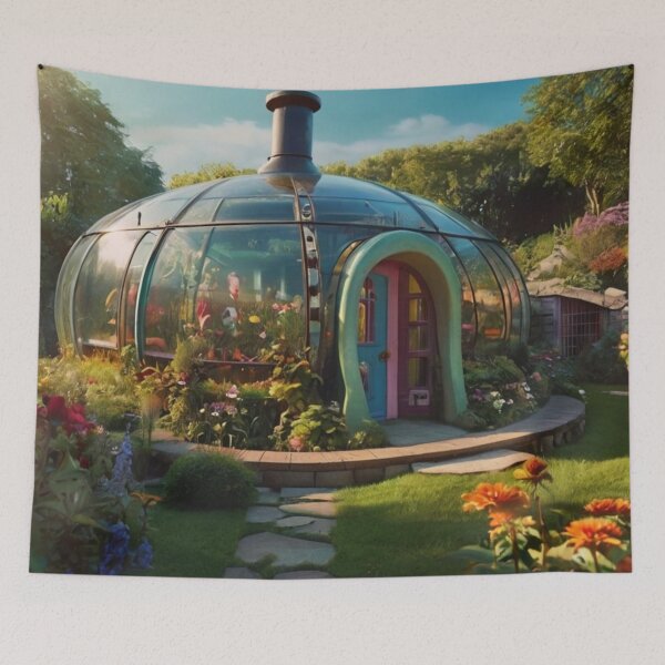 Item preview, The Enchanted Submarine House in Bloom designed and sold by BlareBlare.