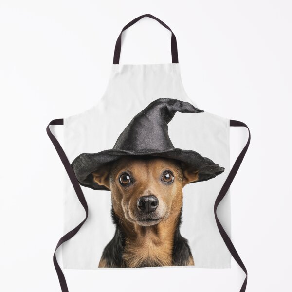 Item preview, Portuguese Podengo Pequeno dog Wearing Halloween Witch Hat designed and sold by LazyOwlStore.