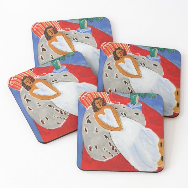 Item preview, Henri Matisse: Young Woman in White on a Red Background (1946) designed and sold by YNTDigitalHouse.