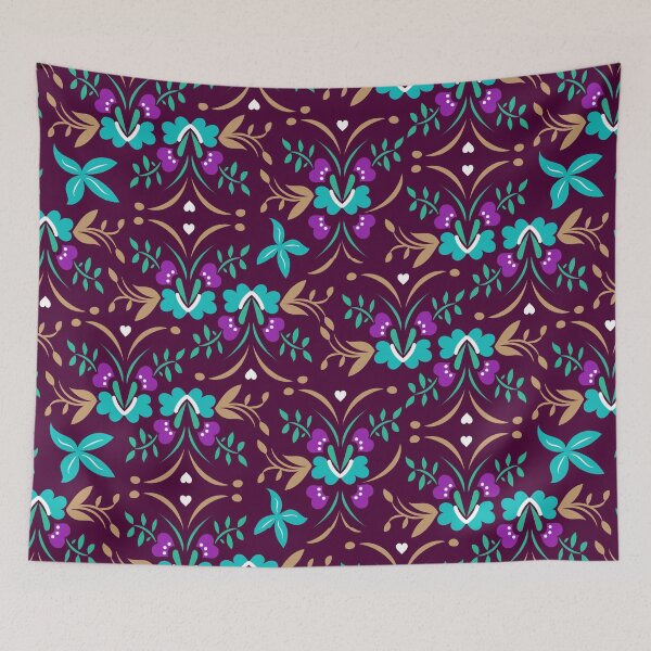 Item preview, Stylized fantasy flowers colorful designed and sold by Karin Schön.
