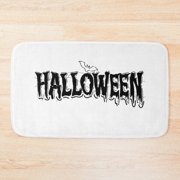 Item preview, HALLOWEEN – Black Dripping Text with Line Art Bat | Spooky Slime-Inspired Design designed and sold by PILEXART.