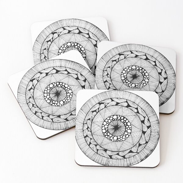Item preview, Celestial Pulse – Zentangle Mandala Art designed and sold by Lizartsy1.