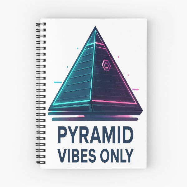 Item preview, Pyramid Vibes Only – Futuristic Memphis Icon designed and sold by Globalcitytees.