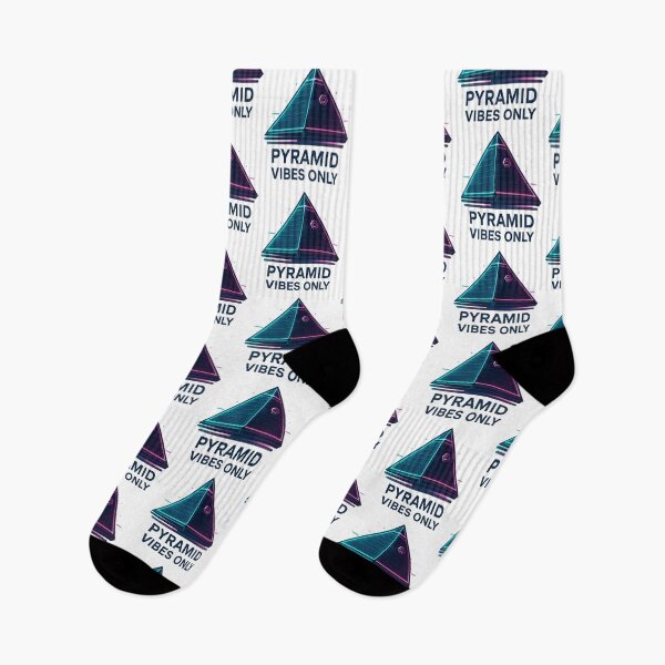 Item preview, Pyramid Vibes Only – Futuristic Memphis Icon designed and sold by Globalcitytees.