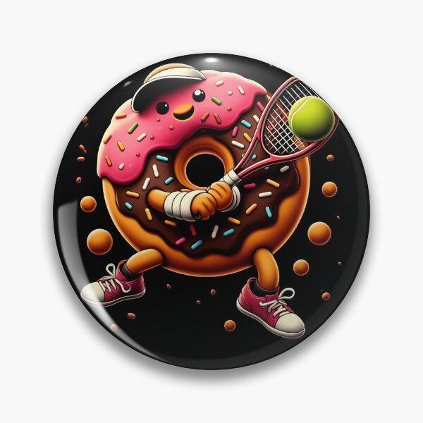 Item preview, Donut Playing Tennis Donut Lover Tennis Player designed and sold by Kimberley King Art  King Art.