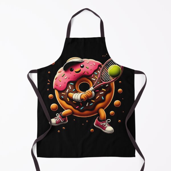 Item preview, Donut Playing Tennis Donut Lover Tennis Player designed and sold by Kimberley King Art King Art.
