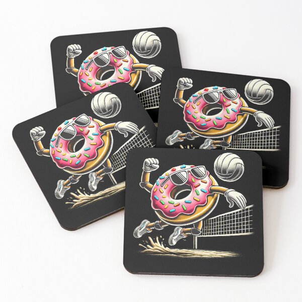 Item preview, Donut Playing Volleyball Donut Lover Volleyball Player designed and sold by Kimberley King Art  King Art.