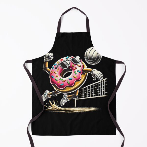Item preview, Donut Playing Volleyball Donut Lover Volleyball Player designed and sold by Kimberley King Art King Art.