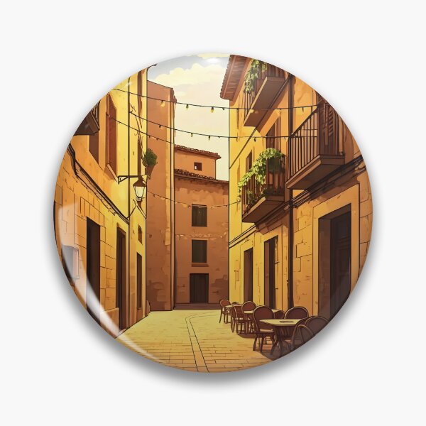 Item preview, Palma de Mallorca: Sunset at the Old Town Café designed and sold by LSVart.