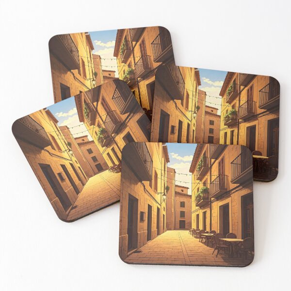Item preview, Palma de Mallorca: Sunset at the Old Town Café designed and sold by LSVart.