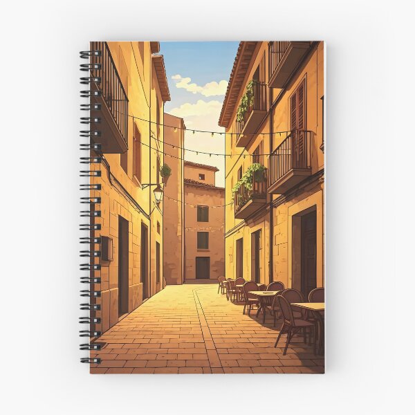 Item preview, Palma de Mallorca: Sunset at the Old Town Café designed and sold by LSVart.