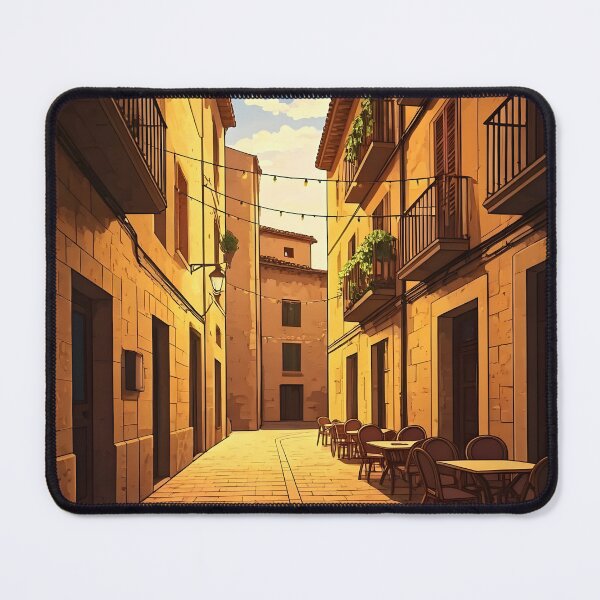 Item preview, Palma de Mallorca: Sunset at the Old Town Café designed and sold by LSVart.