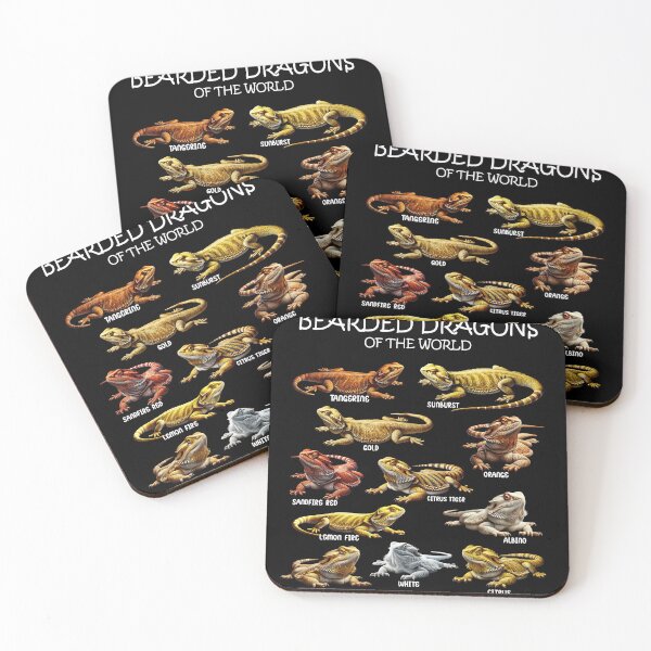 Item preview, Bearded Dragons of the World Animal Lover designed and sold by Kimberley King Art  King Art.