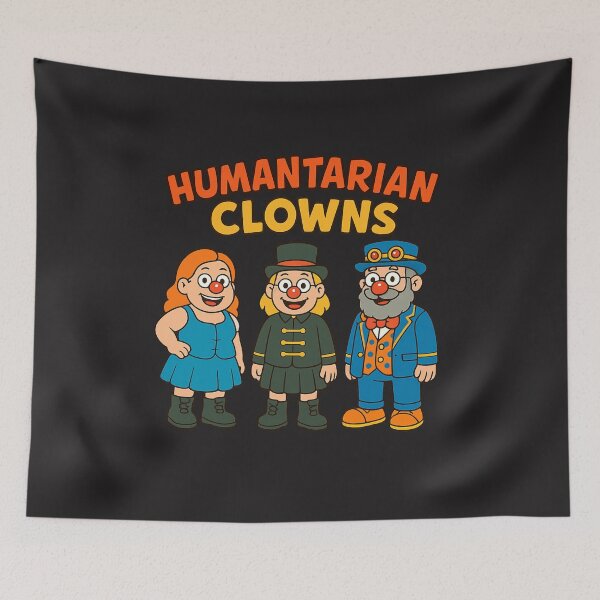 Item preview, Humanitarian Clowns Cartoon designed and sold by Circus4Humanity.