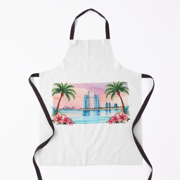 Item preview, Manama Bahrain Watercolor Mug - Tropical Icon Skyscraper and Palm Trees designed and sold by StormArte.
