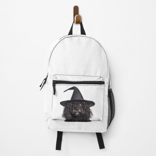 Item preview, Puli dog Wearing Halloween Witch Hat designed and sold by LazyOwlStore.