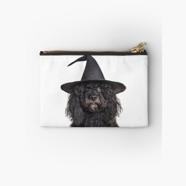 Item preview, Puli dog Wearing Halloween Witch Hat designed and sold by LazyOwlStore.