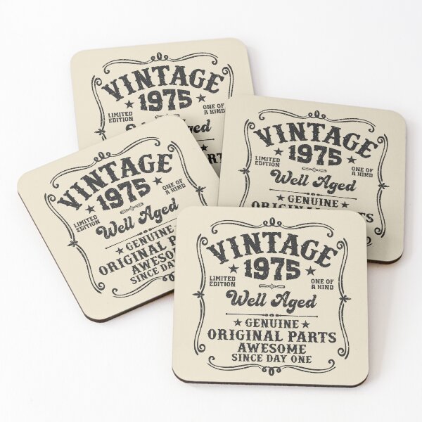 Item preview, 50th Birthday Vintage 1975 Well Aged 50 Awesome Years designed and sold by eclecTEEq.