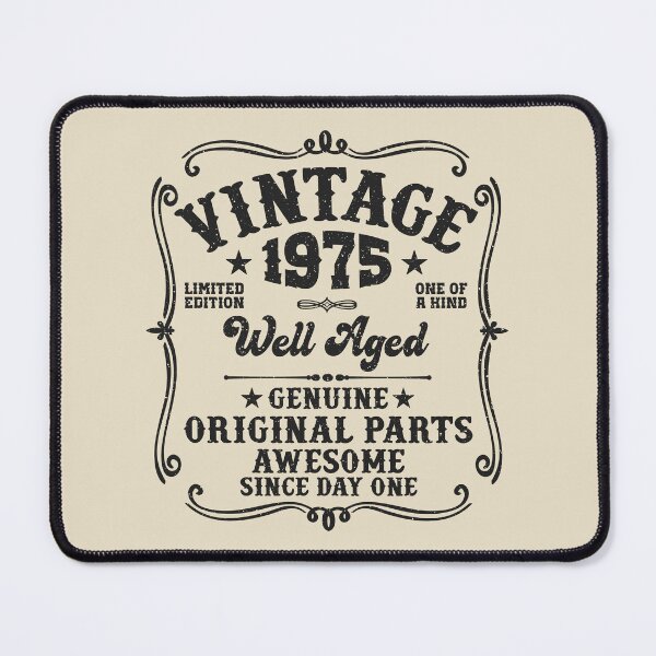 Item preview, 50th Birthday Vintage 1975 Well Aged 50 Awesome Years designed and sold by eclecTEEq.